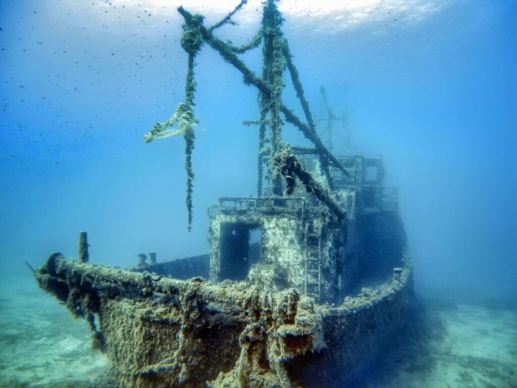 Wrak Nemessis w Protaras an Cyprze